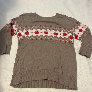 Loft Size Large Apple Sweater